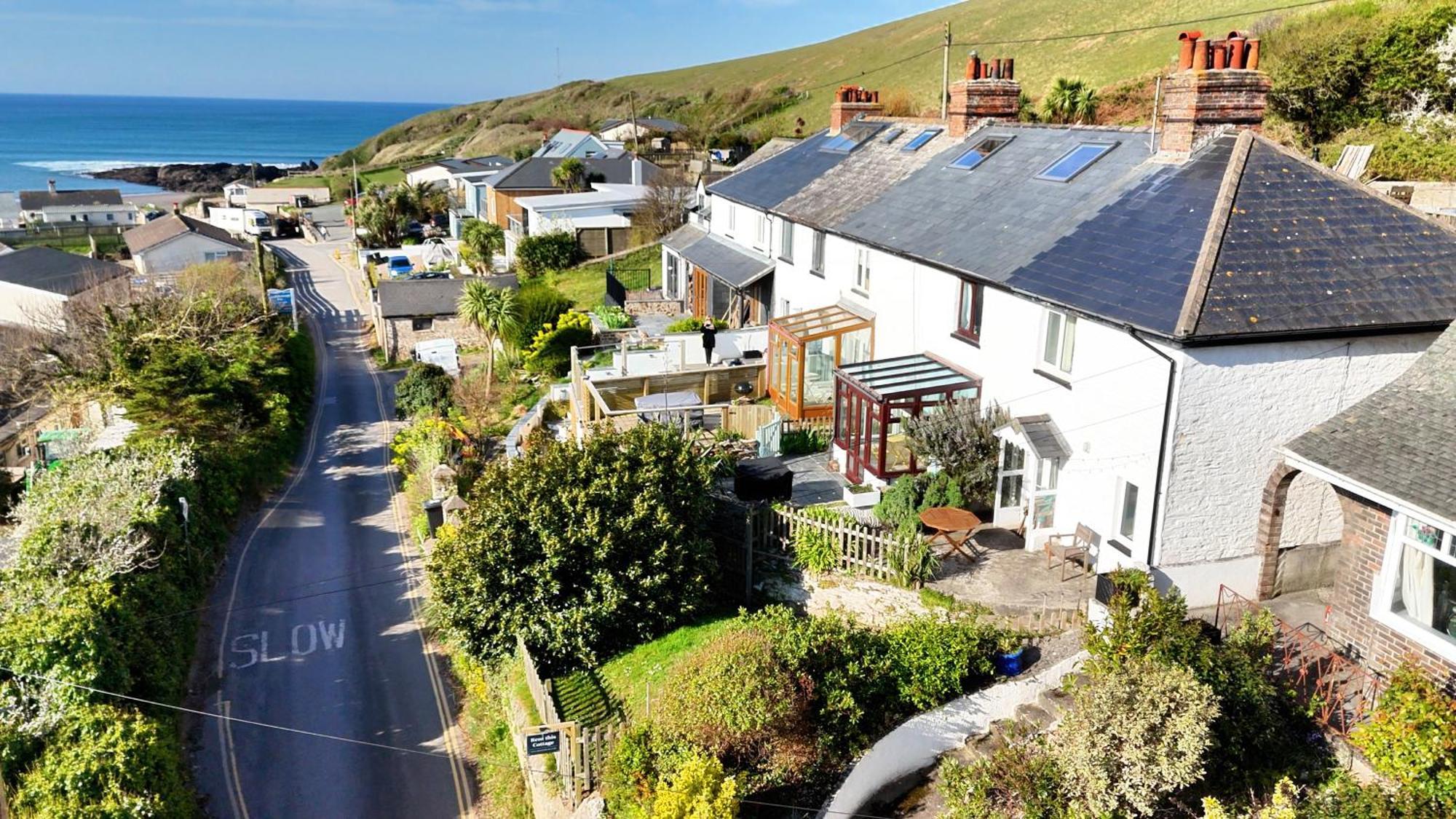 Cosy Beachside Cottage Bigbury Exterior foto